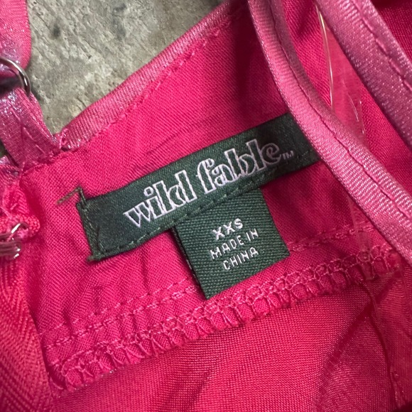 Wild Fable Women's Iridescent Pink Purple Maxi Dress Sz XXS Y2k Mermaid Barbie - Picture 4 of 11